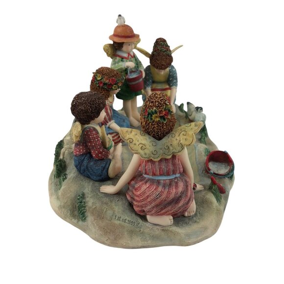 Day At The Beach Everyday Angels Figurine By Susan Winget 1999 First Edition - Picture 5 of 10